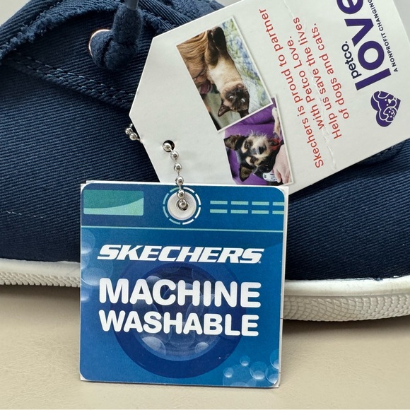 Skechers Women's Navy Casual Shoes - Picture 8 of 13